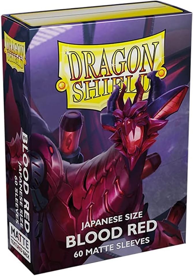 Dragon Shield Japanese-Size Sleeves Matte Blood Red 60ct