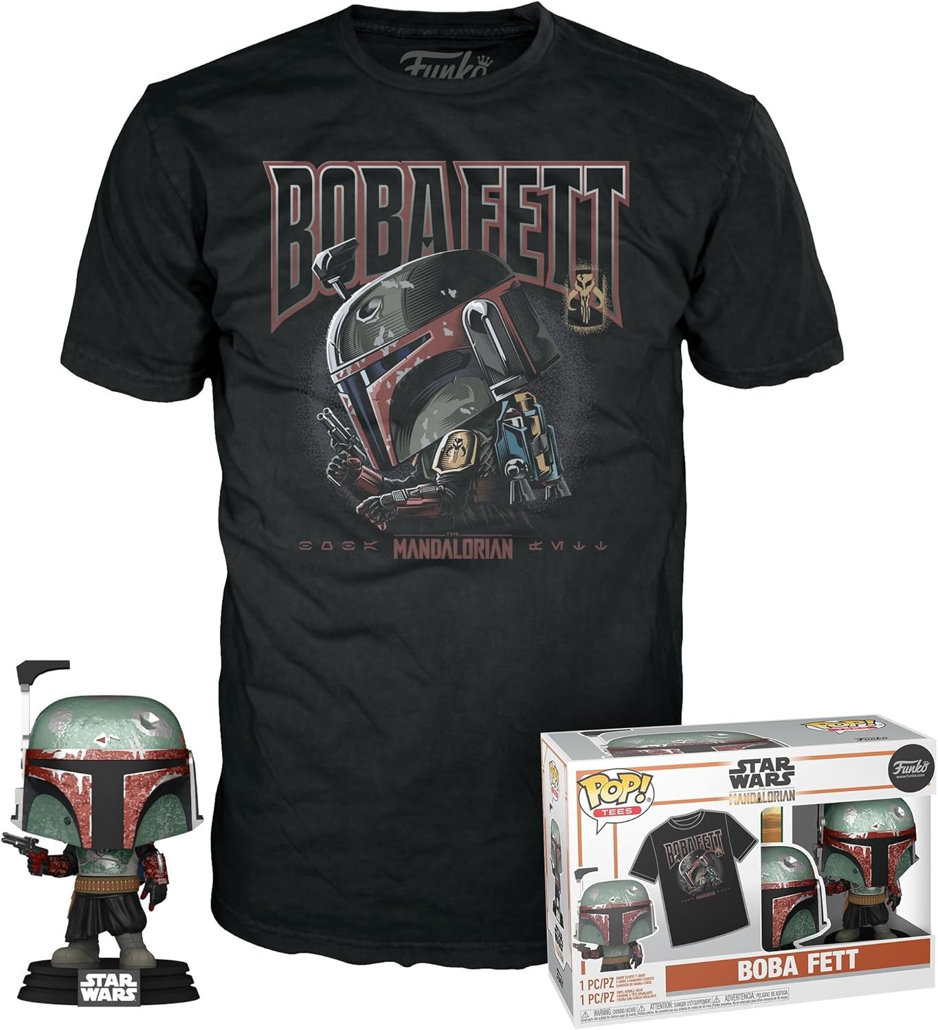 Pop Tees Mandalorian Boba Fett