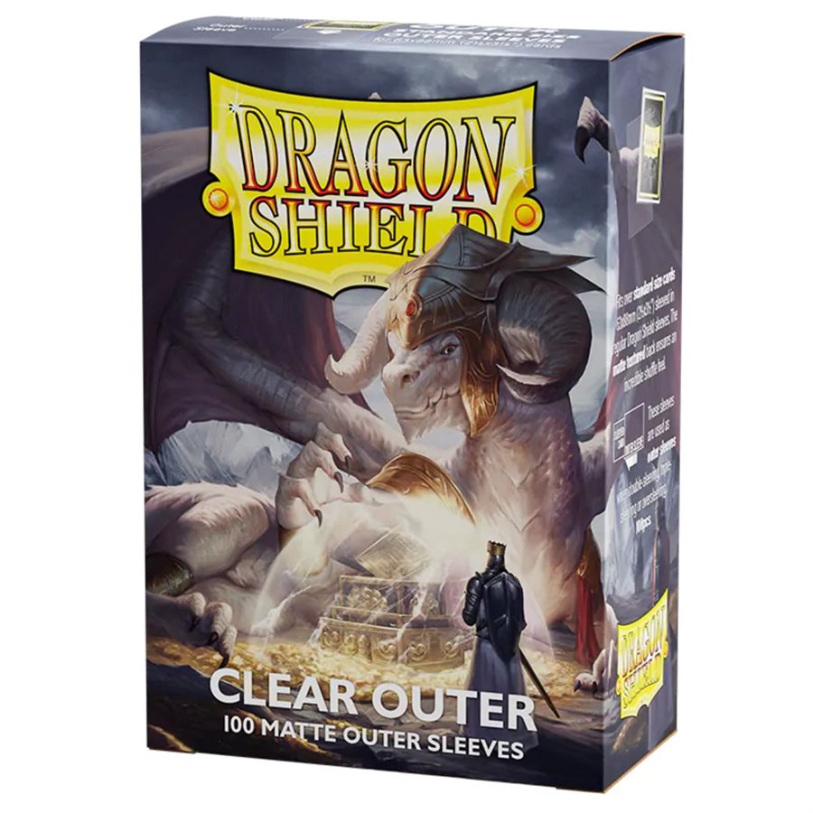 Dragon Shield Sleeves Matte Clear Outer Sleeves 100ct