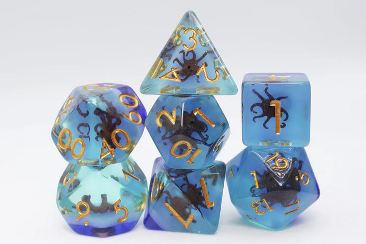 Coffee Octopus Dice Set
