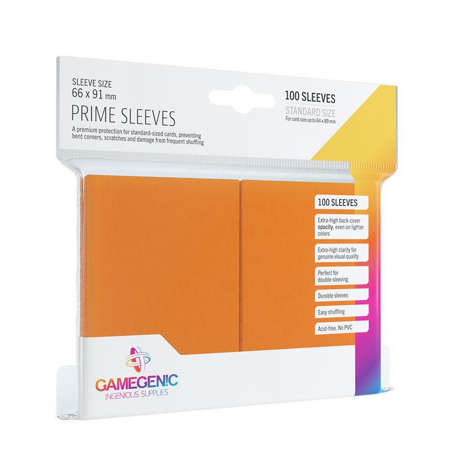 Gamegenic Prime Orange Sleeves 100ct