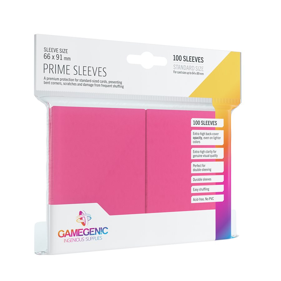 Gamegenic Prime Pink Sleeves 100ct