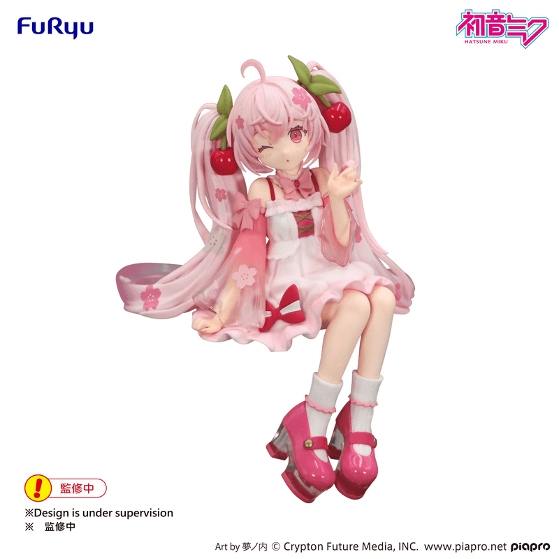 Hatsune Miku Sakura Miku 2025 Wink Version Noodle Stopper Figure