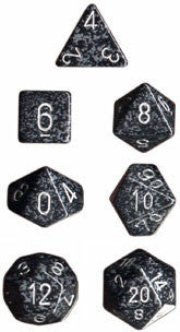 7-Piece Dice Set Speckled Granite