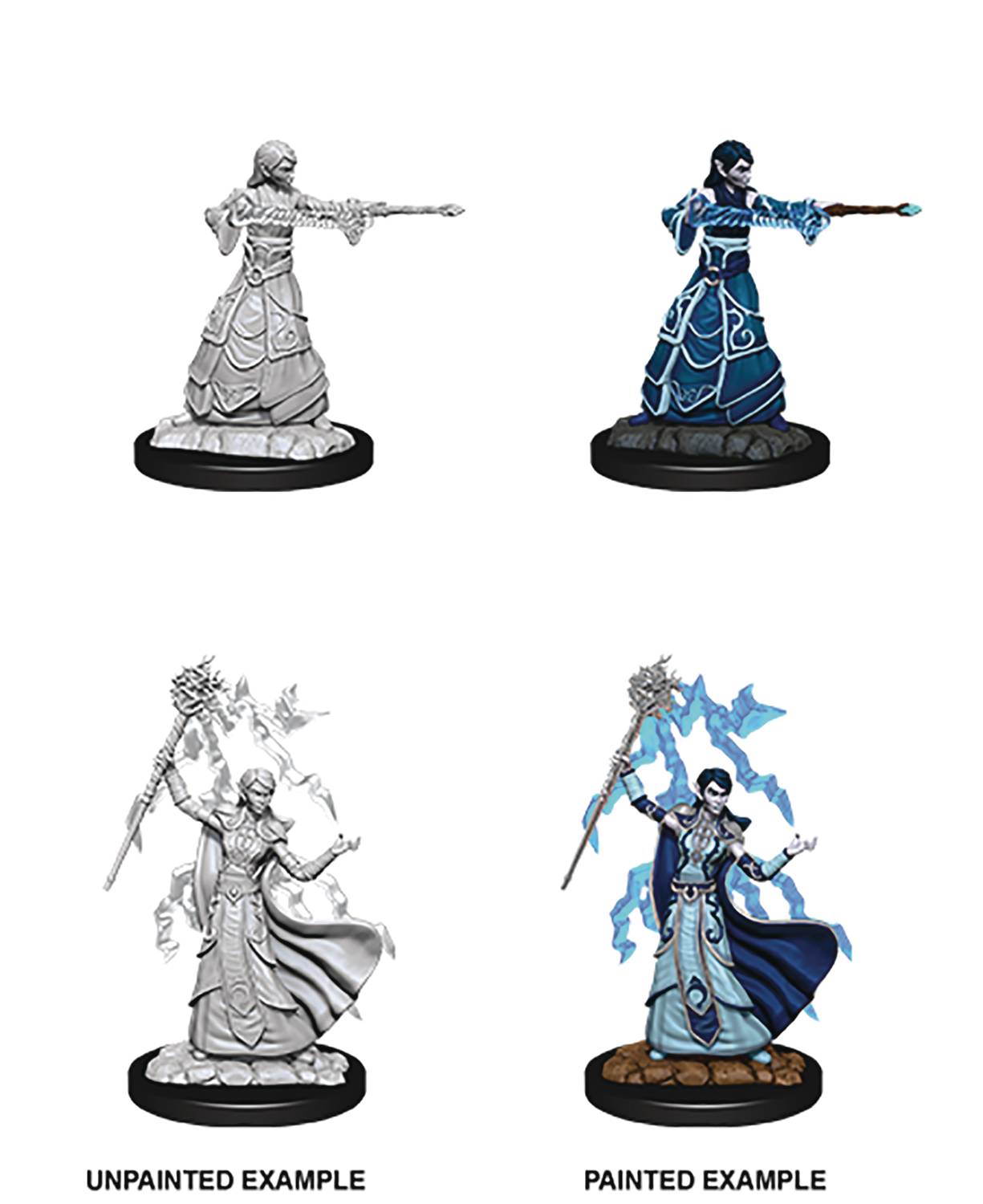 D&D Unpainted Female Elf Wizard