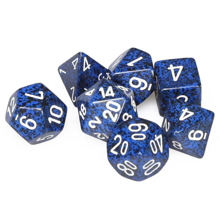7-Piece Dice Set Speckled Stealth