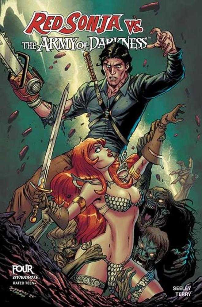 Red Sonja vs Aod #4 Cover B Tim Seeley Variant