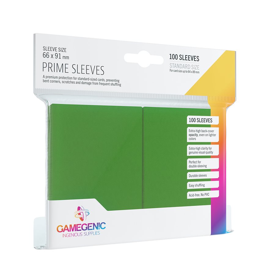 Gamegenic Prime Green Sleeves 100ct