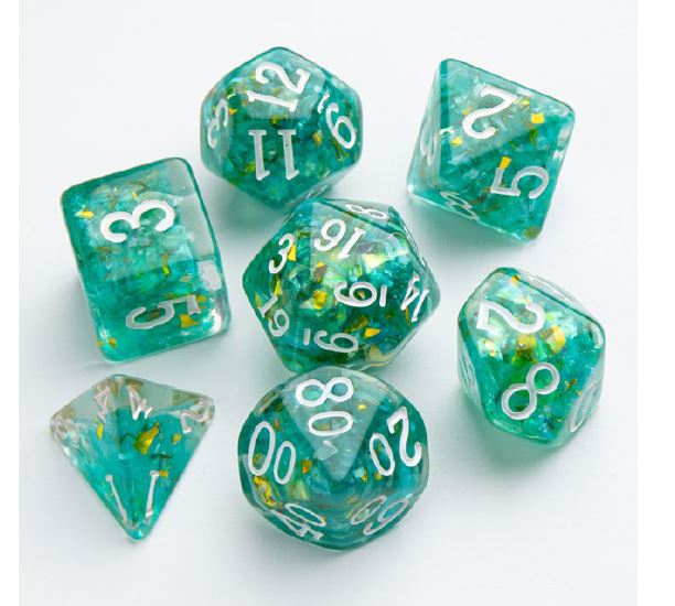Candy-Like Mint 7pc Dice Set