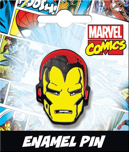 Iron Man Head Enamel Pin