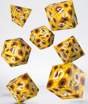 Full Art Sunflower Dice Set